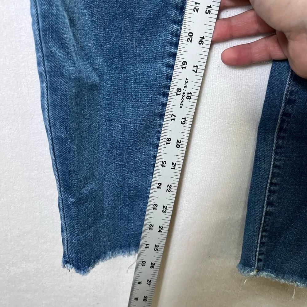 Lucky Brand Ava‎ Mid Rise Skinny Ankle Jeans Womens 4/27 Blue Denim Stretch 2460